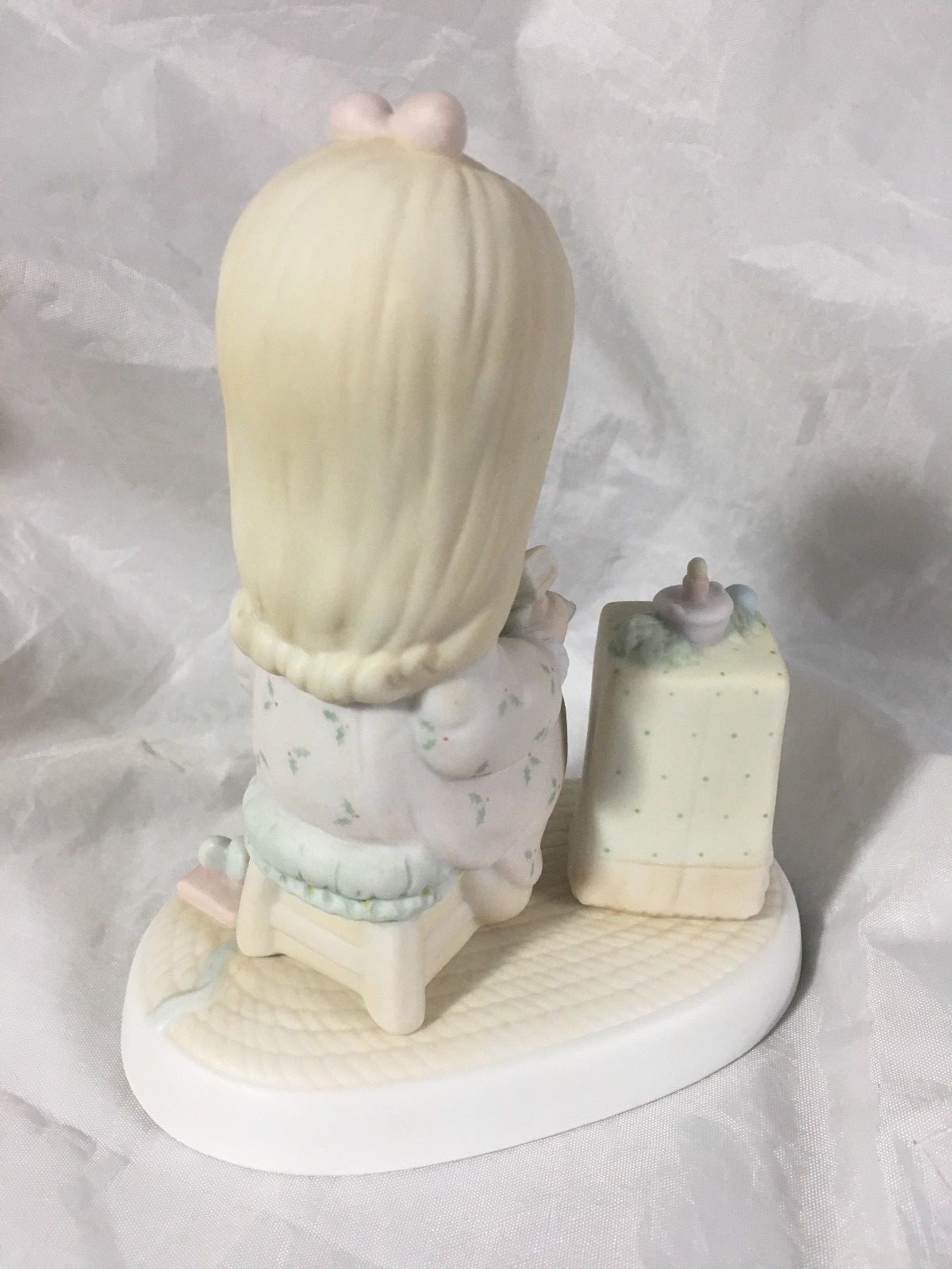 May Your Christmas Be Blessed Precious Moments 1984 – Blonde Holding Holy Bible