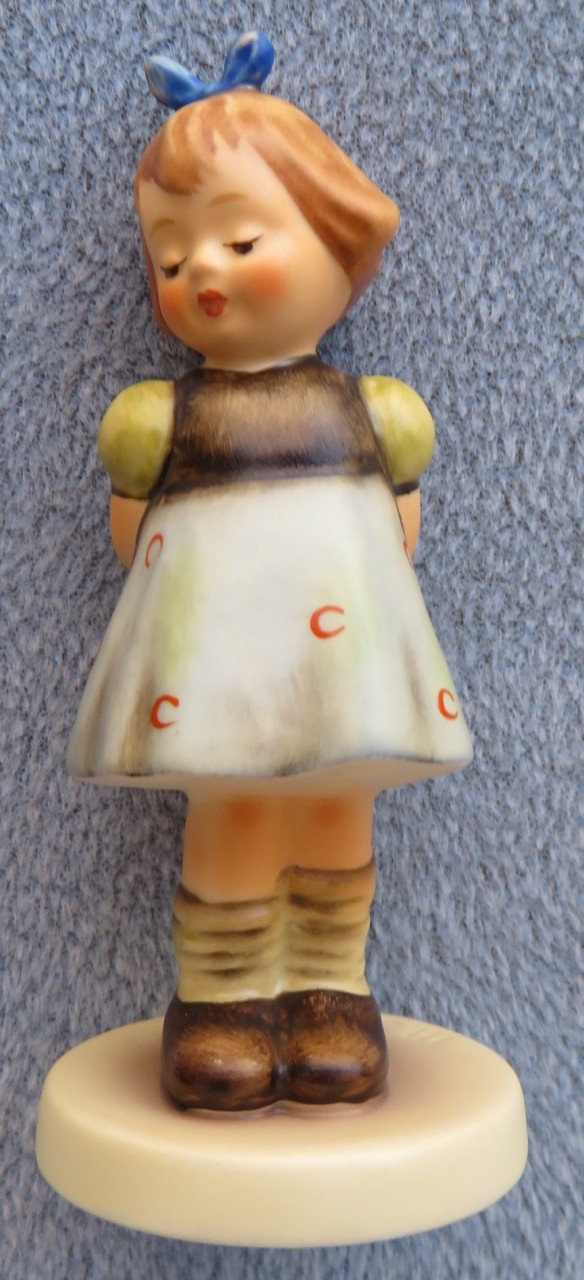 Hummel Figurine Two Hands, One Treat (#192/Hum 493) Girl in Bow Mint in Box