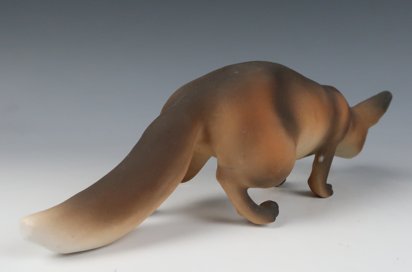 Vintage C. Martinu Bisque Porcelain Fox Figurine Figure Mid-Centry Modern Spain