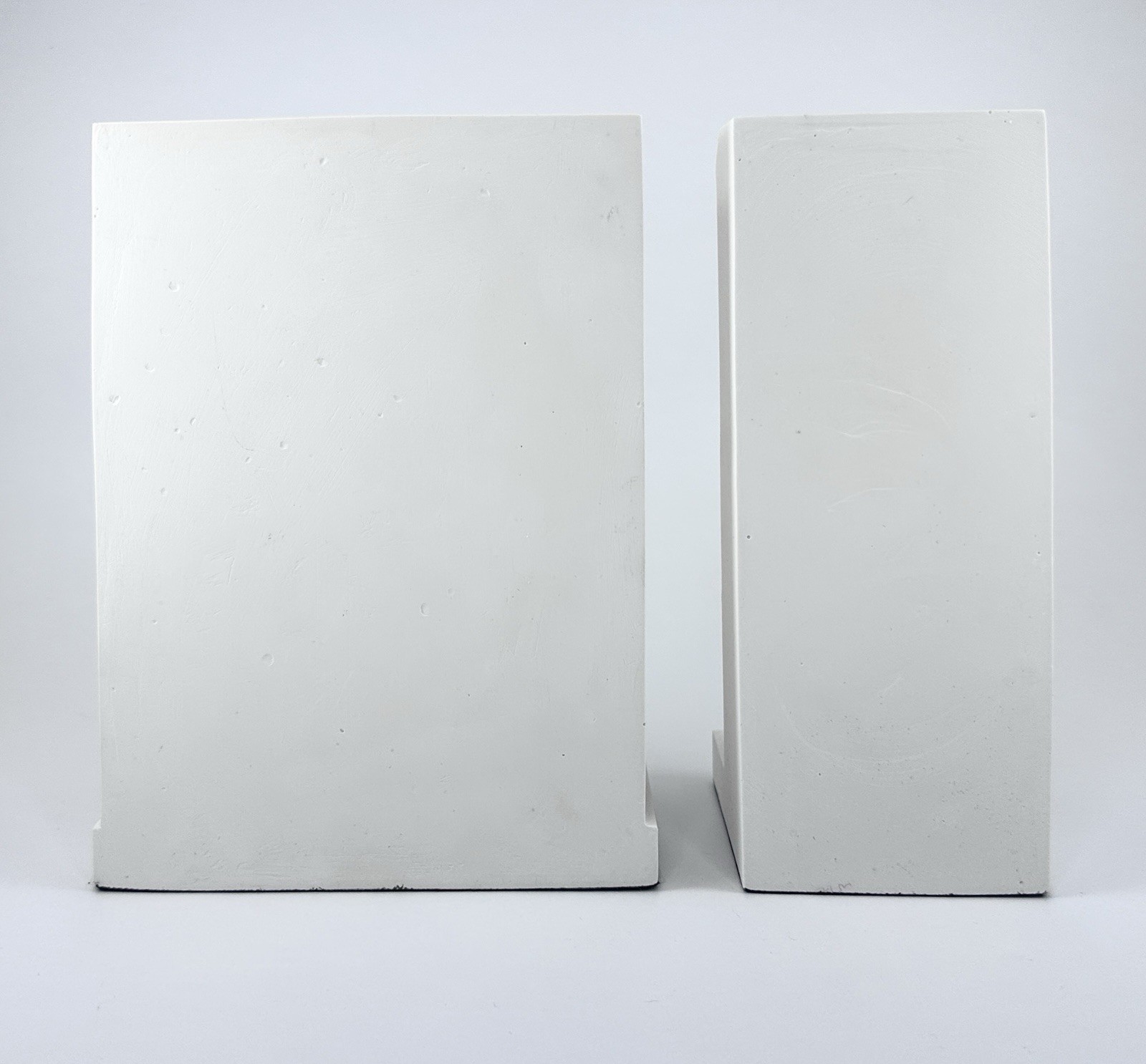 Chisel & Mouse Townhouse Facade Sculptures Pair Architectural Plaster Decor