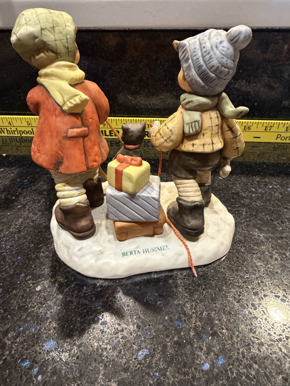 Goebel 1998 Sledding Time Figurine – Porcelain – W. Germany