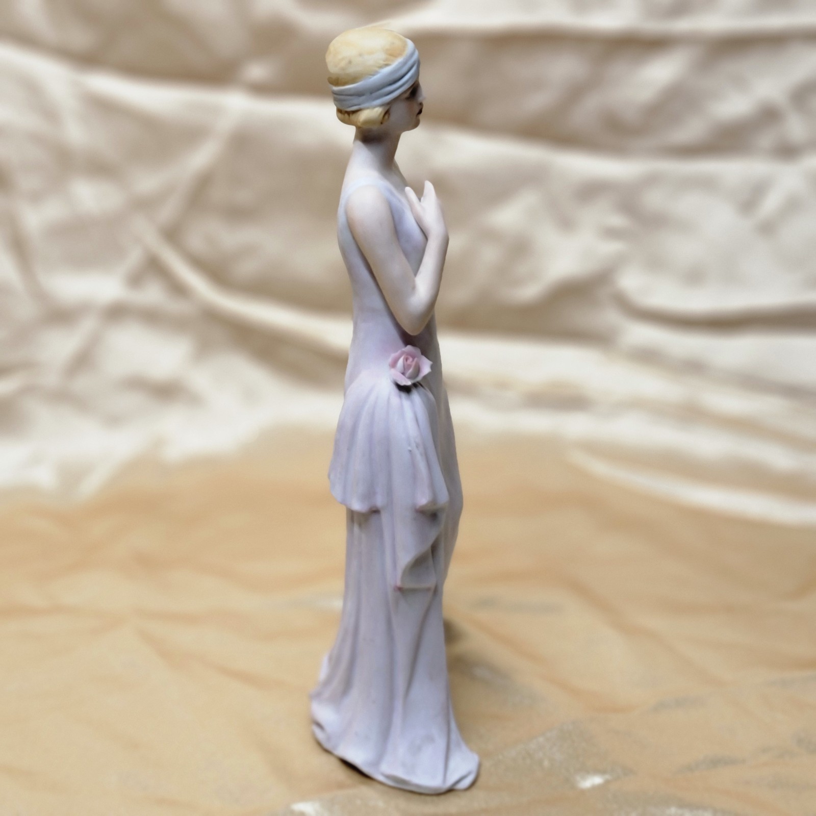 Vintage Liberty Figurine – Bisque Porcelain Lady – 1900s Era