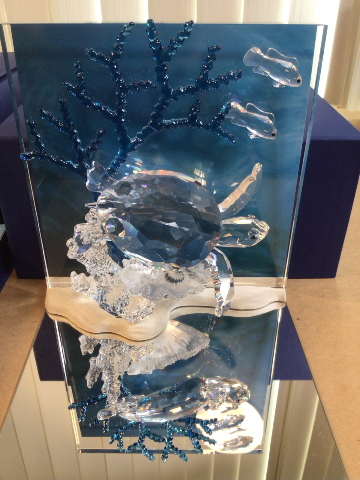 Swarovski Wonders Of The Sea Eternity Colored Turtle 684266 Original Box & COA