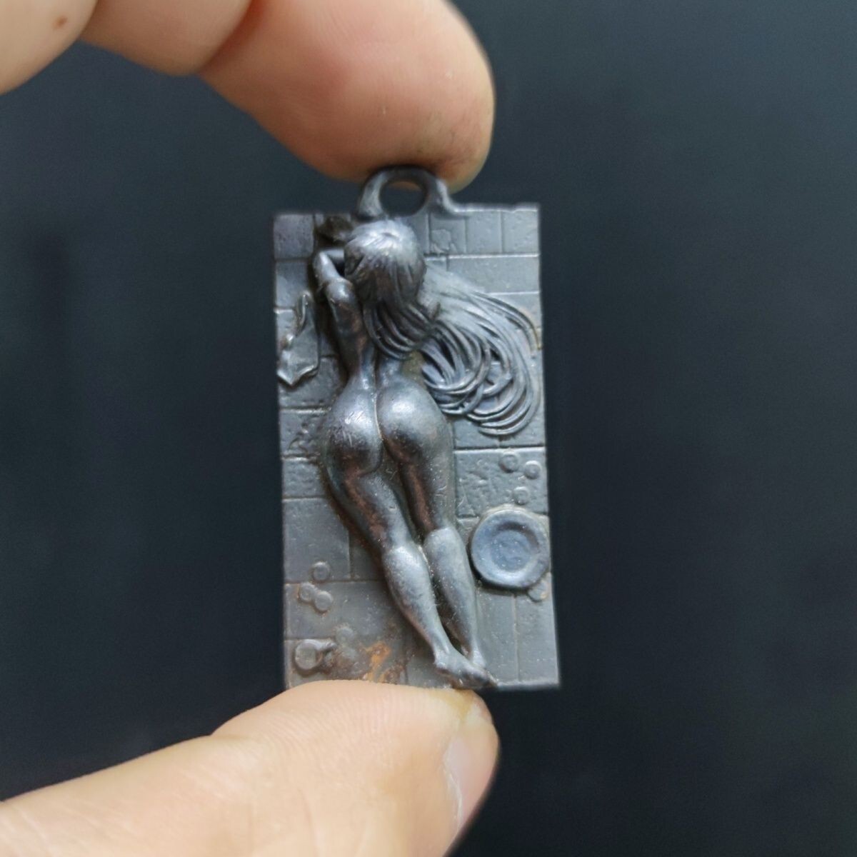 Brass Seductive Ass Girl Statue Art Beauty Model Figurine Artwork Collection