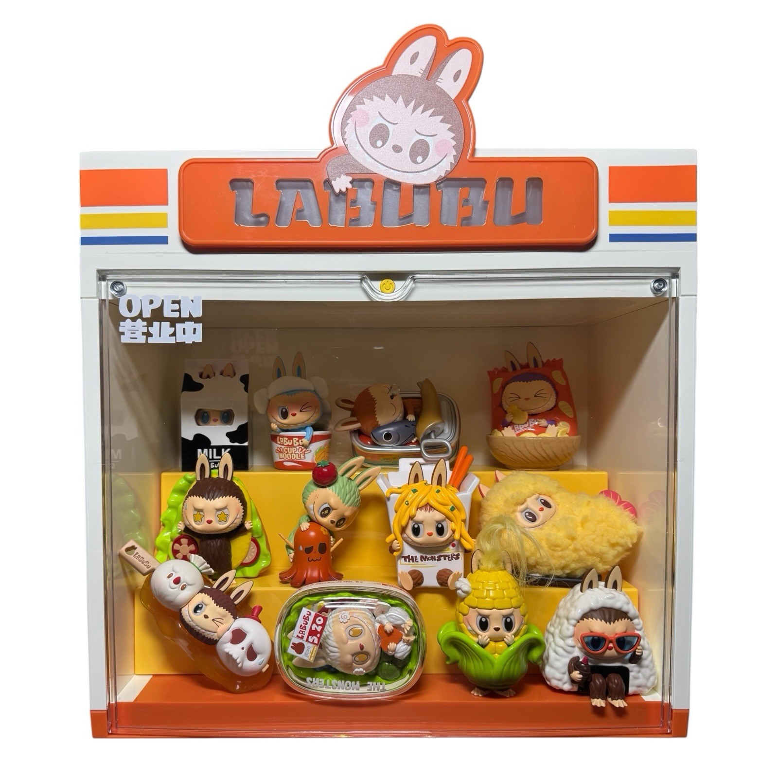 Pop Mart Labubu Wacky Mart Complete Set + Display Case The Monsters Authentic