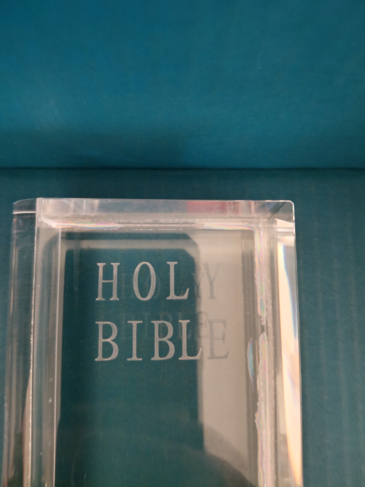 Shannon Crystal Holy Bible Figure Sculpture Designs of Ireland Hand Made