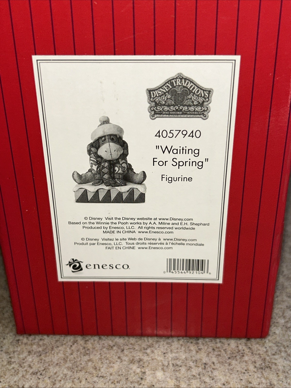 SIGNED Jim Shore Disney Traditions Eeyore Waiting For Spring Figurine 4057940