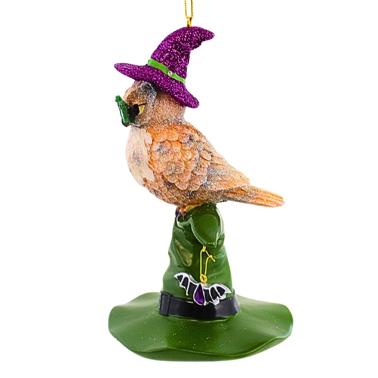 December Diamonds 6.25In Prudence The Owl, Polyresin, Bird Bat 5555234