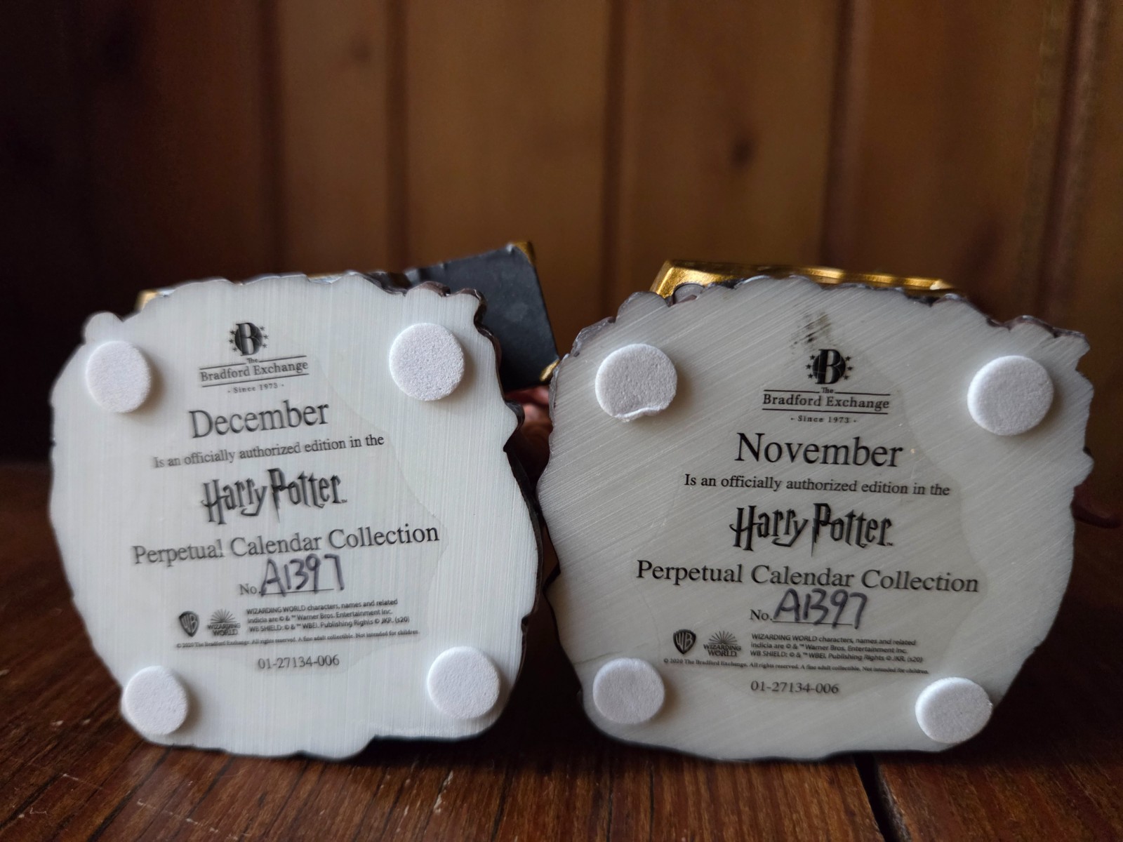 Rare Harry Potter Bradford Exchange Perpetual Calendar -November-December- MINT