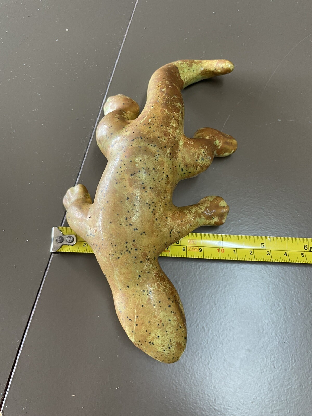 Hand Painted Ceramic Lizard Garden Decor Faux Lizard Outdoor Indoor