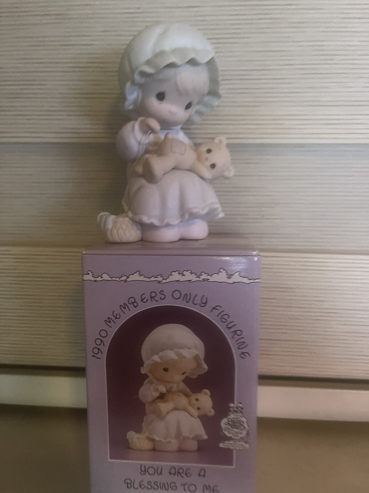 Precious Moments “You Are A Blessing To Me”PM-902 Porcelain Figurine Enesco 1990