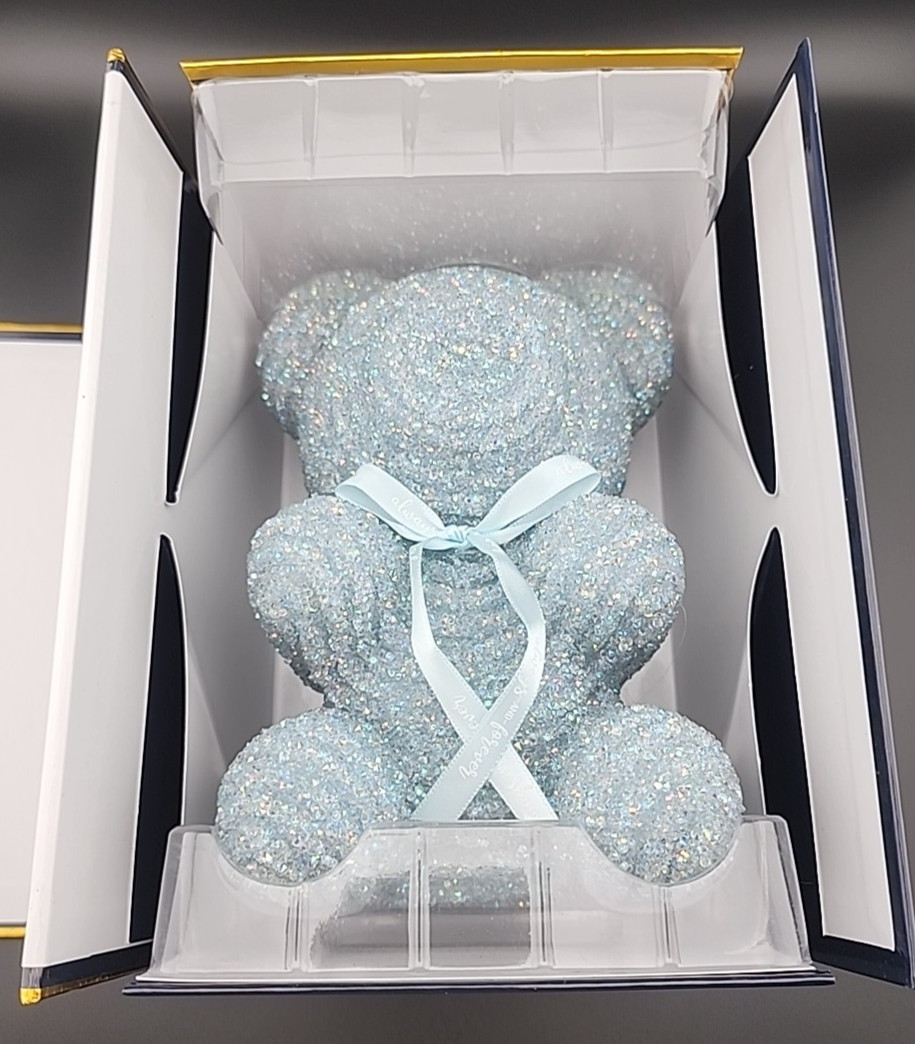 Always and Forever White Crystal Bear Everlasting Sparkle Thoughtful Gift Decor