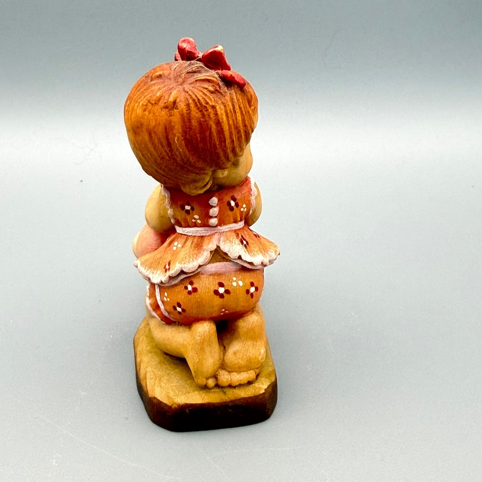 ANRI Vintage Sarah Kay “All Mine” 3.5 in Wood Carved Limited Edition 676/4000