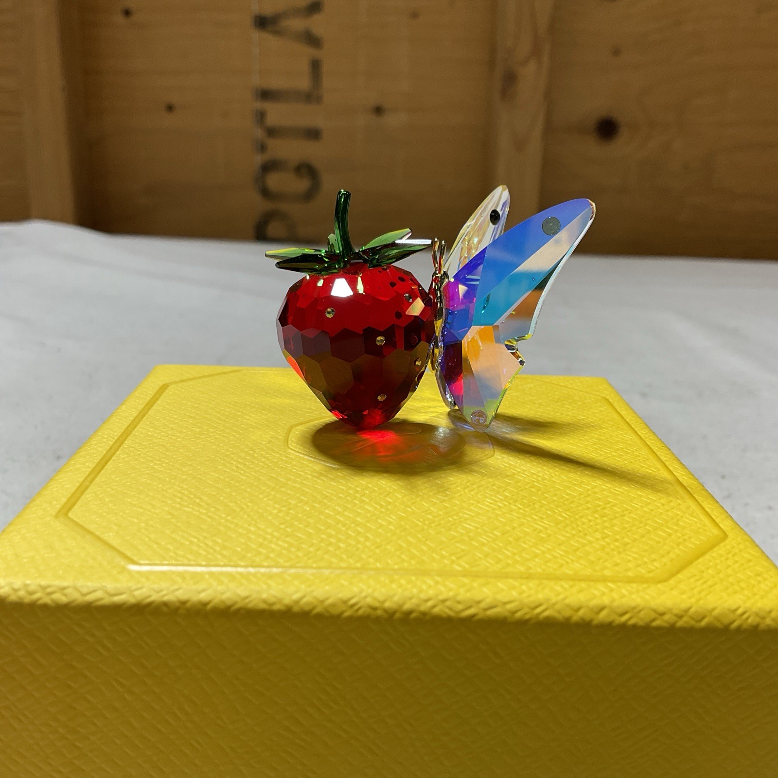 Swarovski Idyllia Butterfly and Strawberry Home Décor Designer Alice dal VermeG2