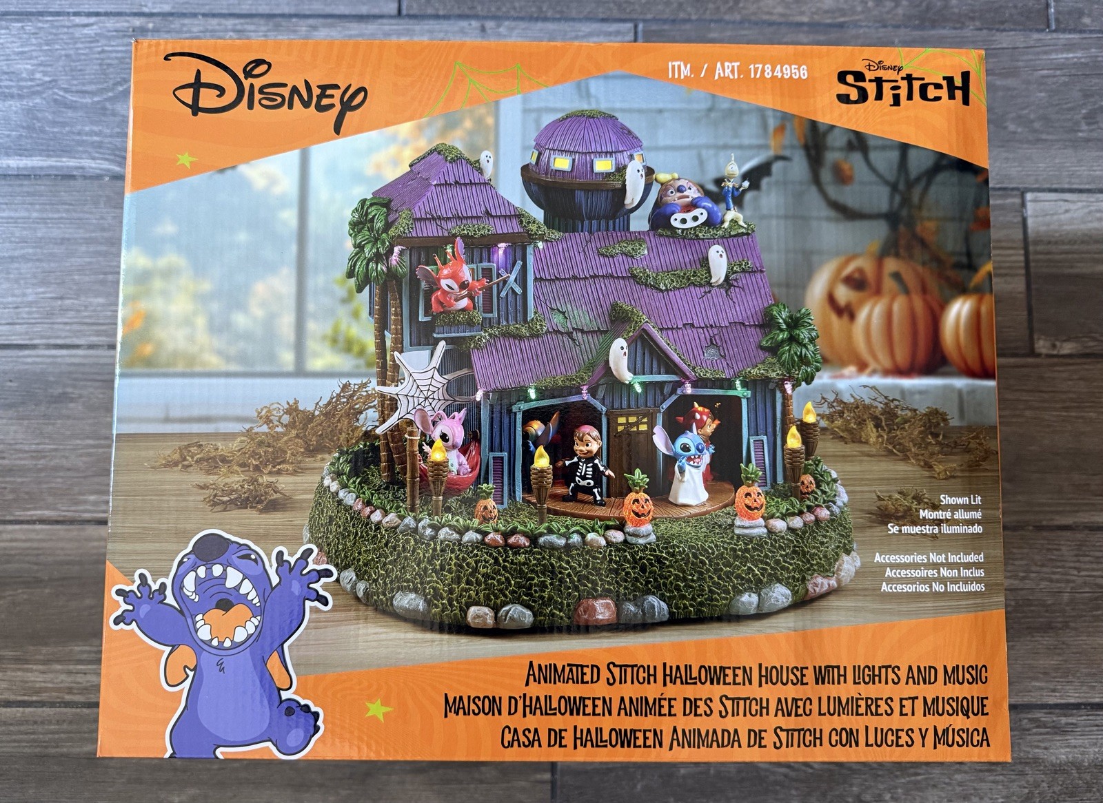 Disney Animated Stitch Halloween House with Lights And Music