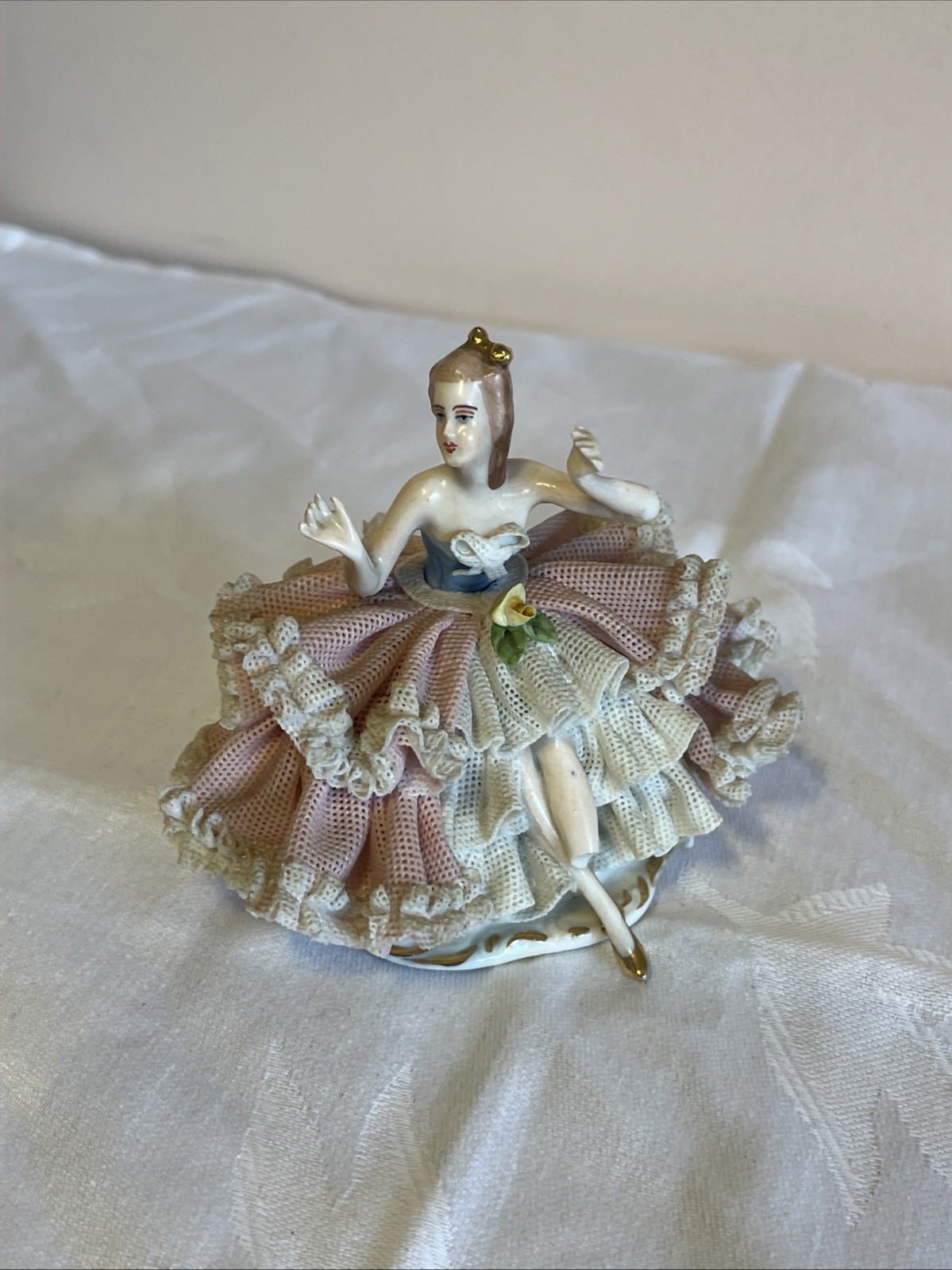 1960s Karl Klette Dresden Blonde Ballerina Figurine