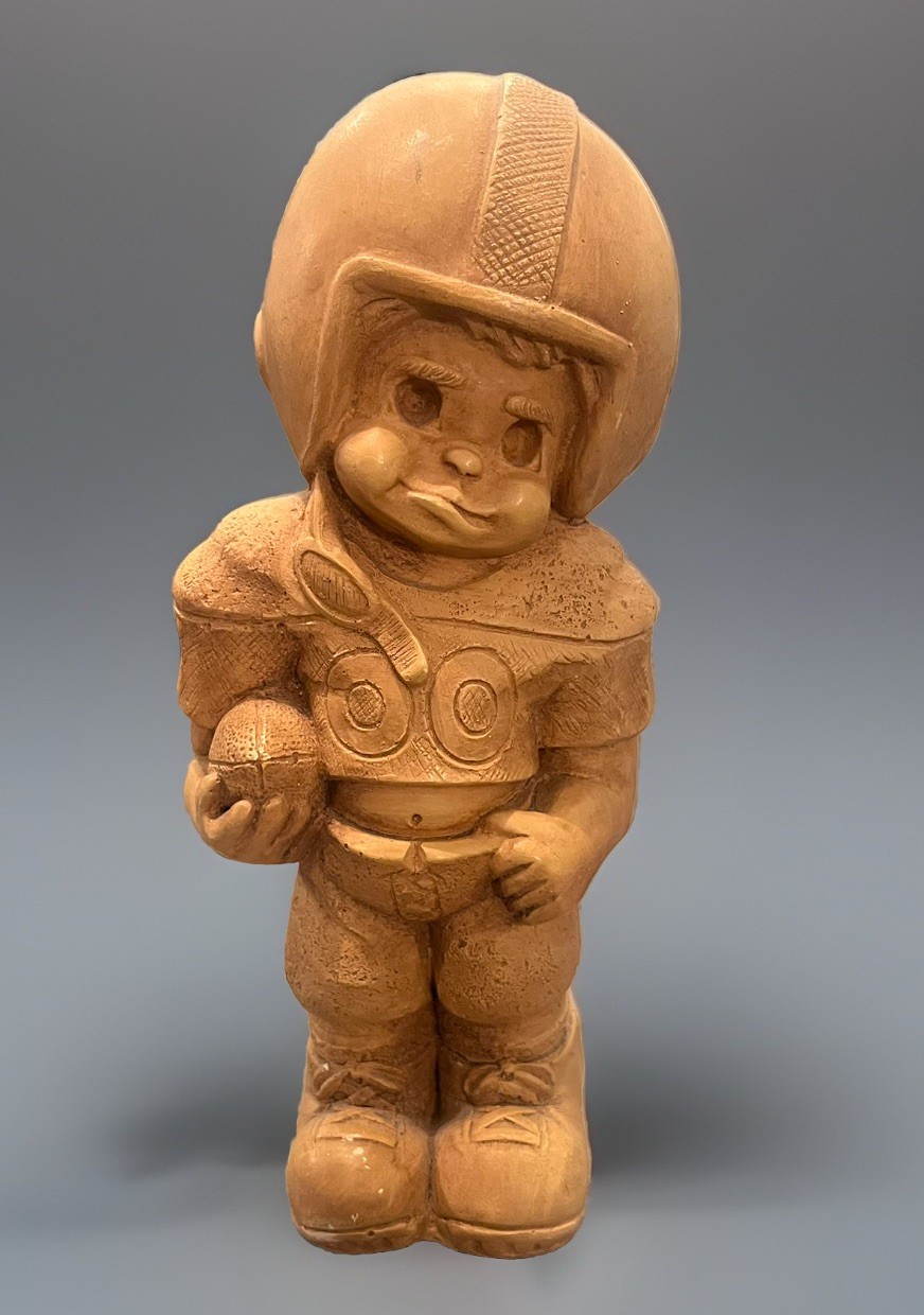 VTG Fannykins Bill Mack JOCK FOOTBALL PLAYER Statue Resin FIGURE Sculpture Super