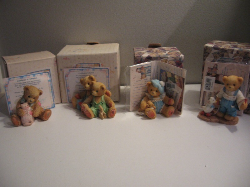 Lot of 4 Cherished Teddies Timothy, Travis & Tucker, Miranda, Alex ww