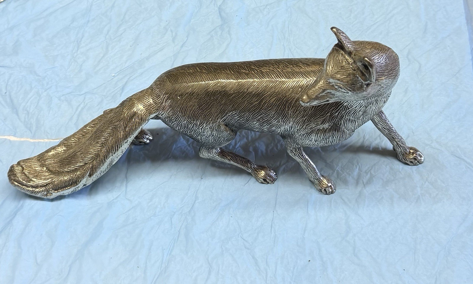 Standing Metal Fox Figure EPNS