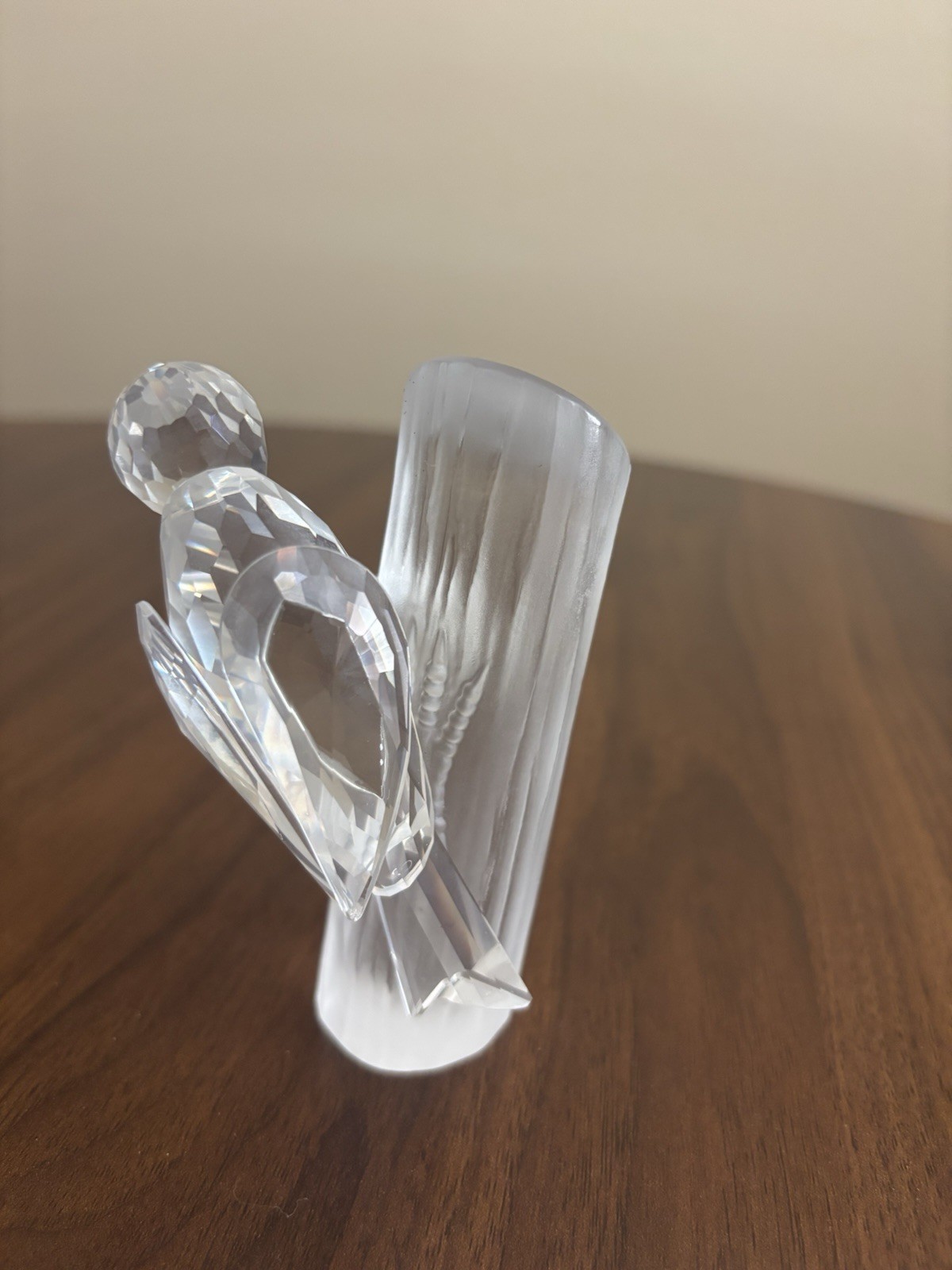 1988 Swarovski SCS Woodpeckers Figurine – Frosted Crystal Birds 4.25″