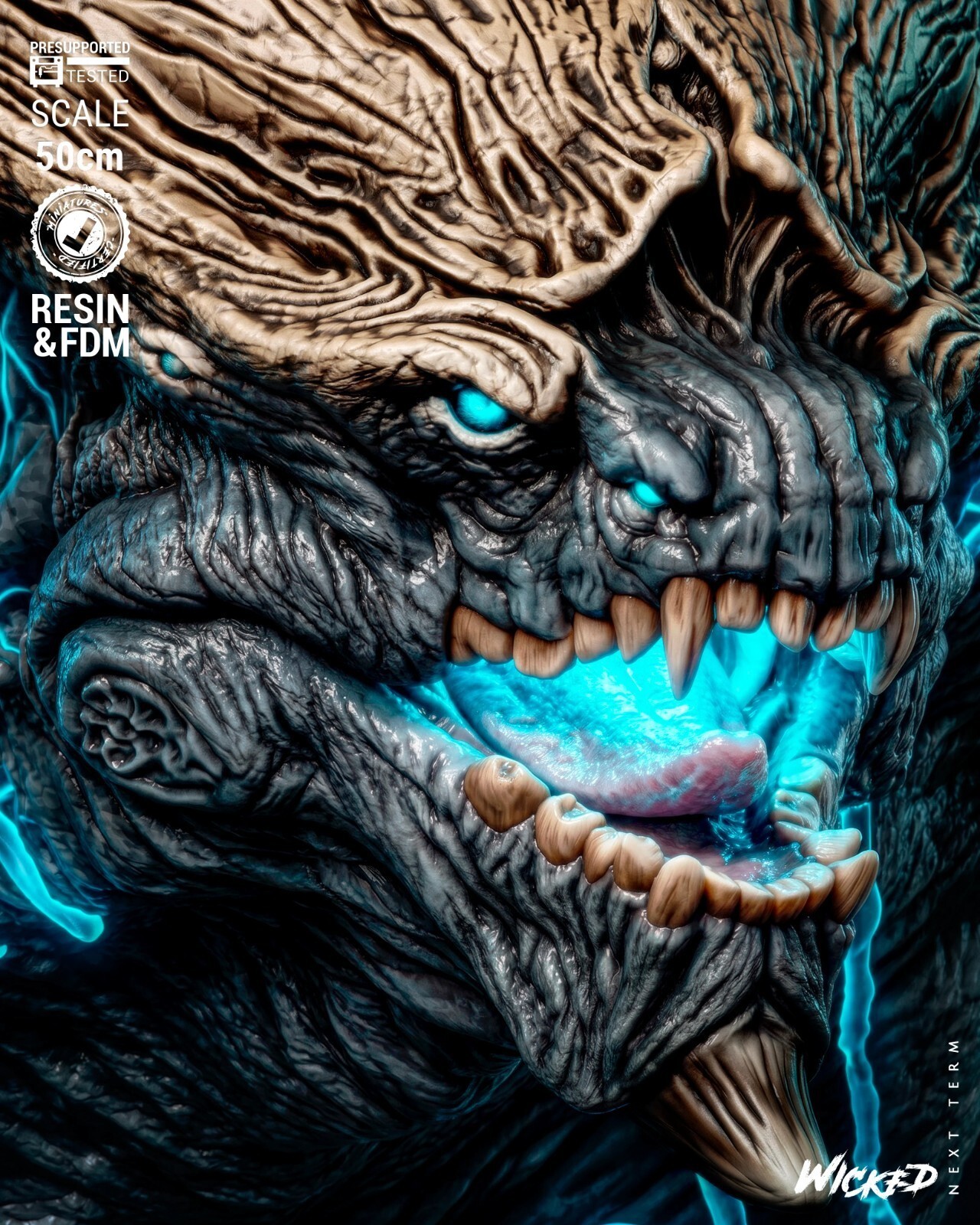 1:8 Leatherback Pacific Rim Fan Art UNPAINTED High Quality Garage Kit