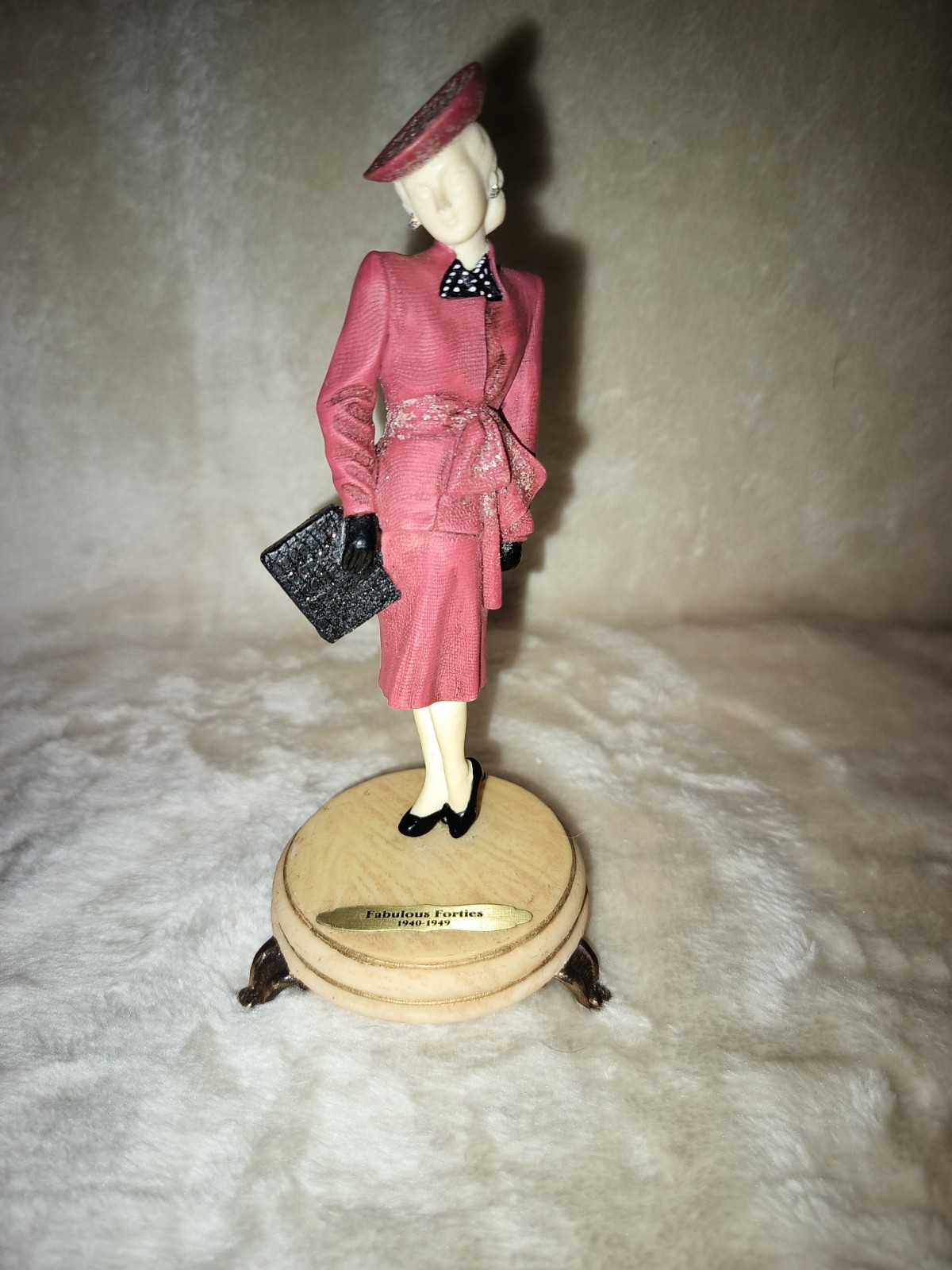 Fabulous Forties 1940-1949 Fashion Figurine Statue Great Fashions 20th Century