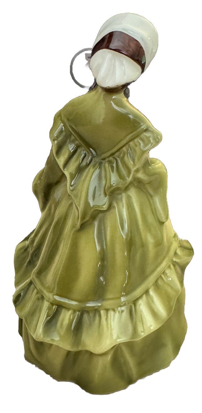 Florence Ceramics Vtg Melanie Porcelain Figurine Green Dress Pasadena,CA
