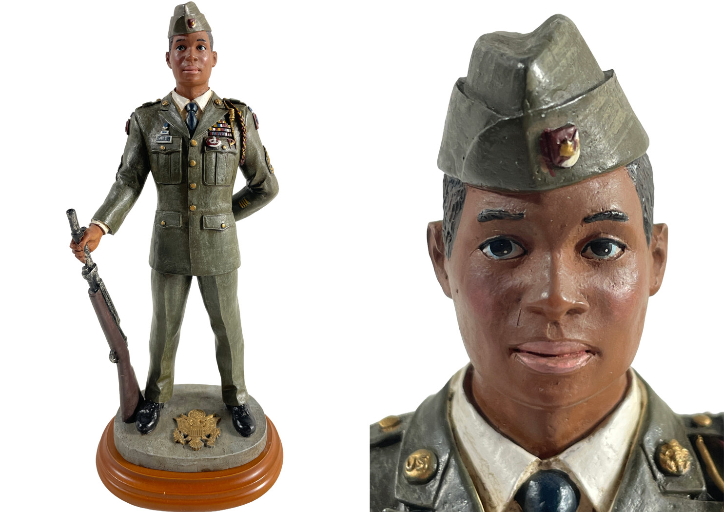 OBO 🎖️ 1999 NUMBERED AMERICAN HEROES COLOR GUARD SOLDIER Military FIGURINE 🎖️