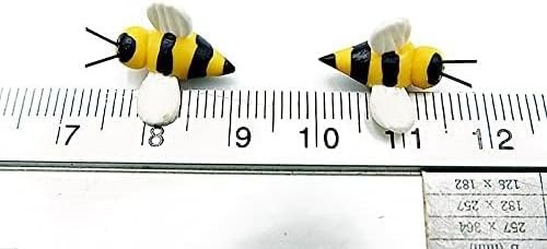 Mini Honeybee Figurines Set (12 Pieces) – Small Decorative Bee Accents for Gard