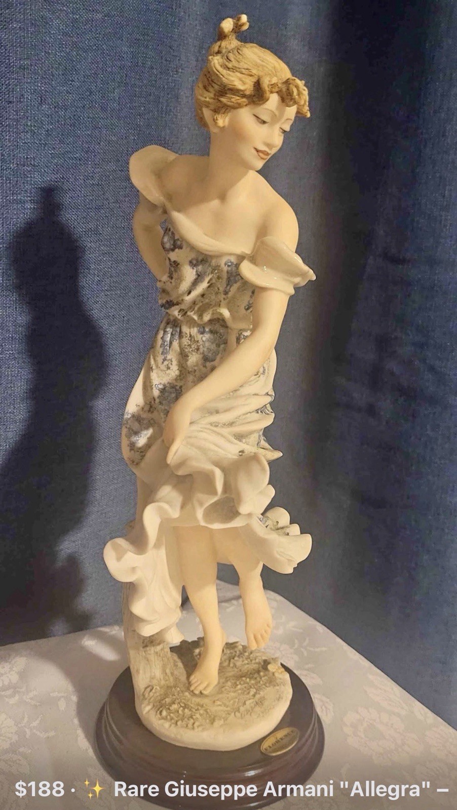 Giuseppe Armani “Allegra” 0345‑C Florence Figurine 14.5” Members Only 1998 Italy