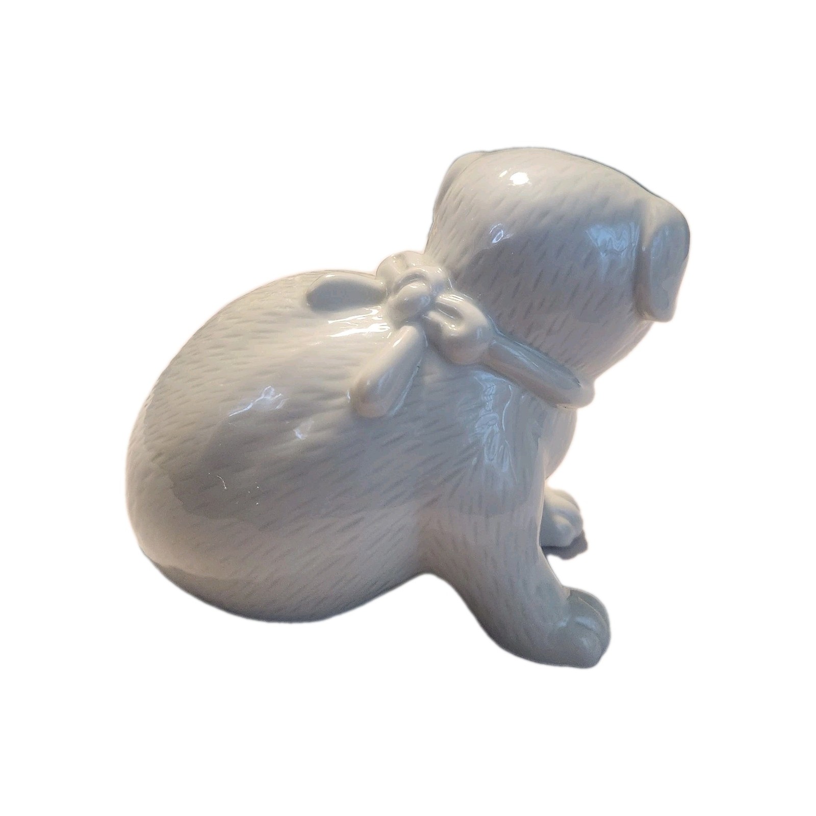 Vintage-MMA Ceramic Puppy Dog Figurine –Metropolitan Museum of Art – White Glaze