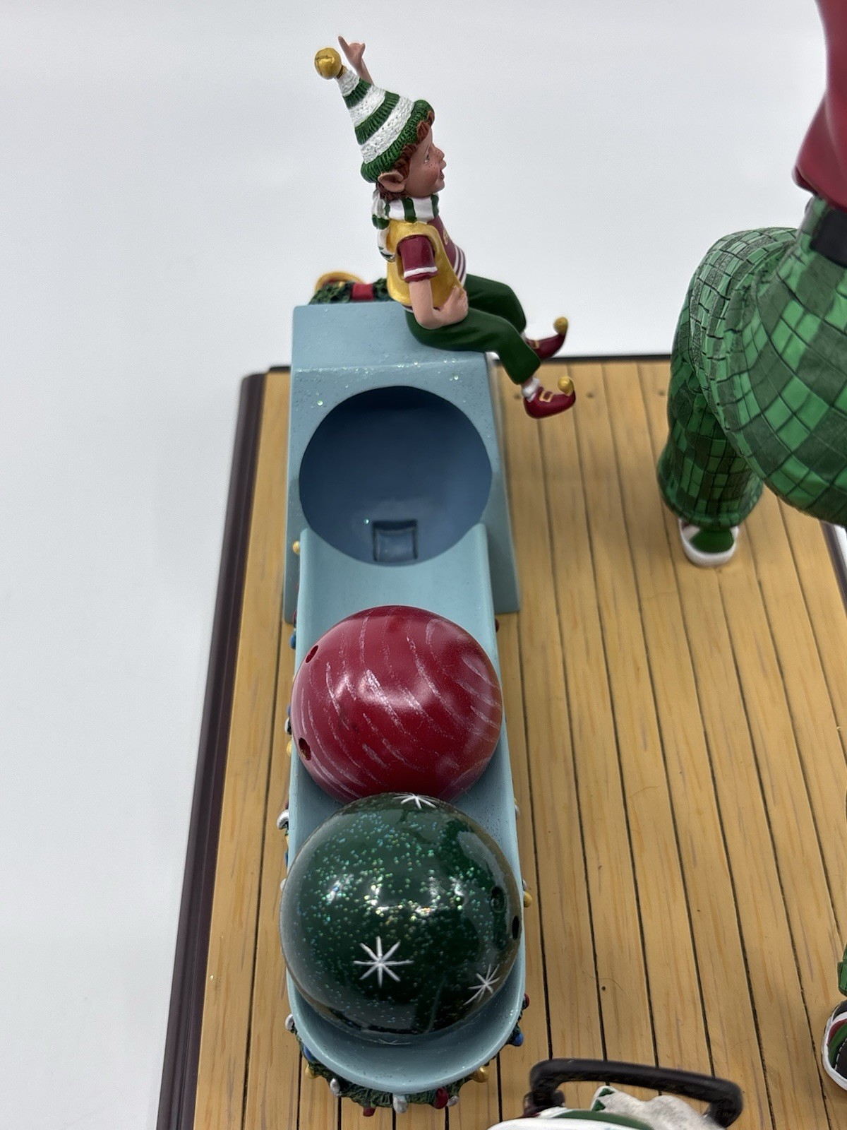 RARE Danbury Mint Bowling Santa Christmas Figurine