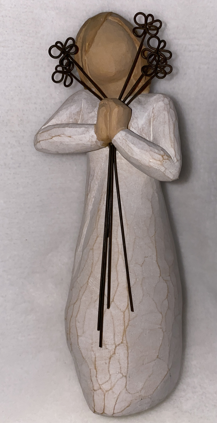 Willow Tree Friendship Woman Flowers Figurine 2004 Susan Lordi 5″ Tall