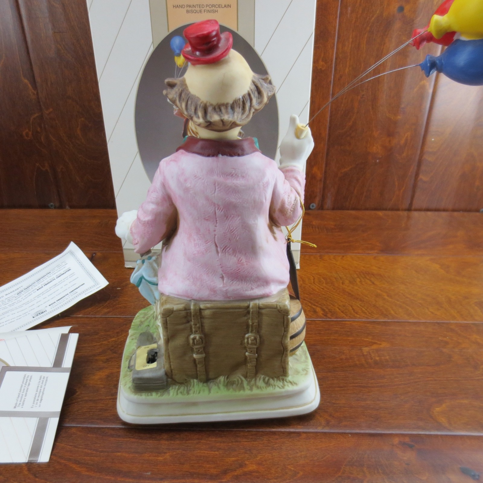 Melody in Motion Hand Painted Porcelain Bisque Finish Balloon Clown -PARTS ONLY