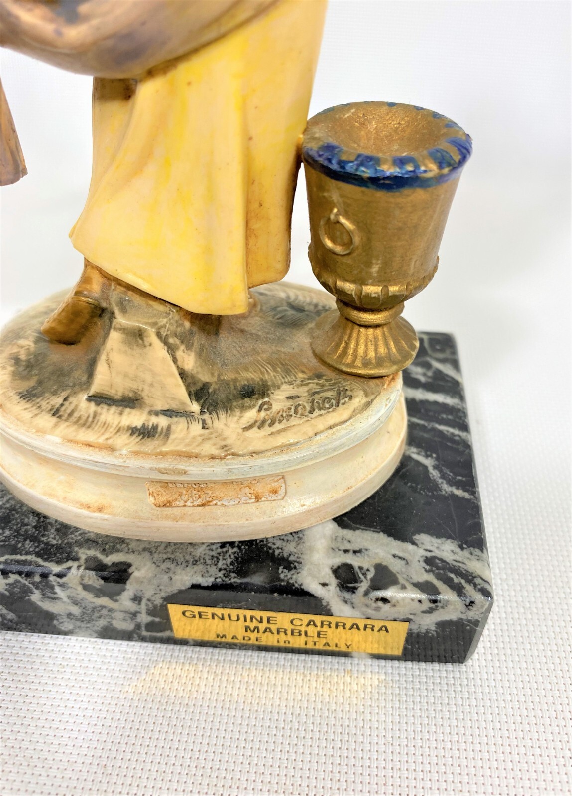 FONTANINI DEPOSE Polymer on Marble FLOWER GIRL / WATERBOY / NEOCLASSICAL GIRL