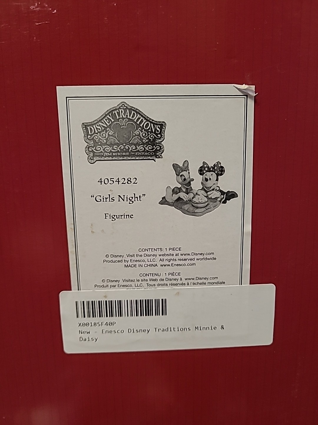 Disney Traditions RETIRED Minnie Mouse and Daisy Duck Figurine, “Girls Night”
