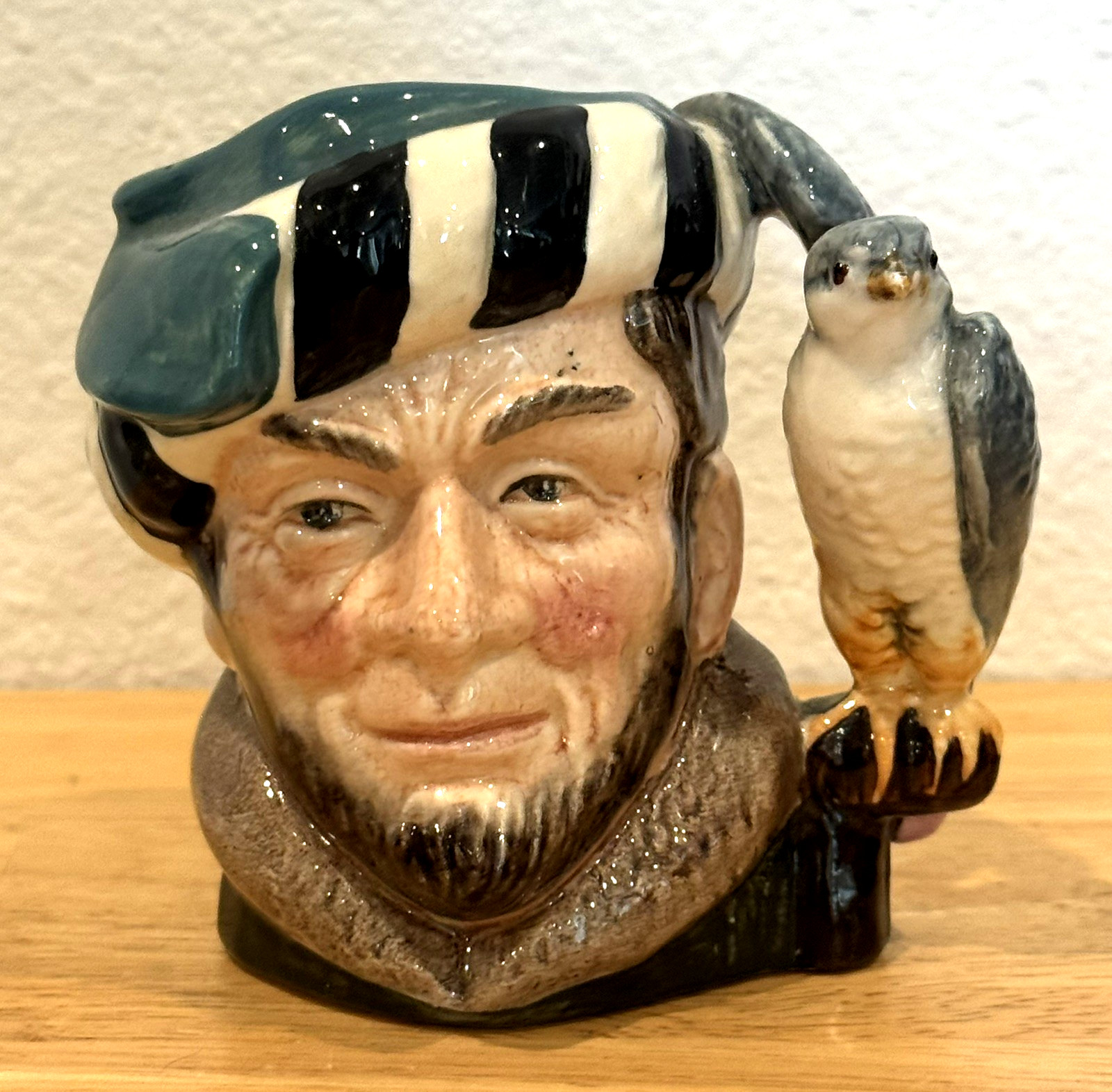 Vintage 1959 Royal Doulton “The Falconer” Mini 4″ Porcelain Toby Mug D6540 #2