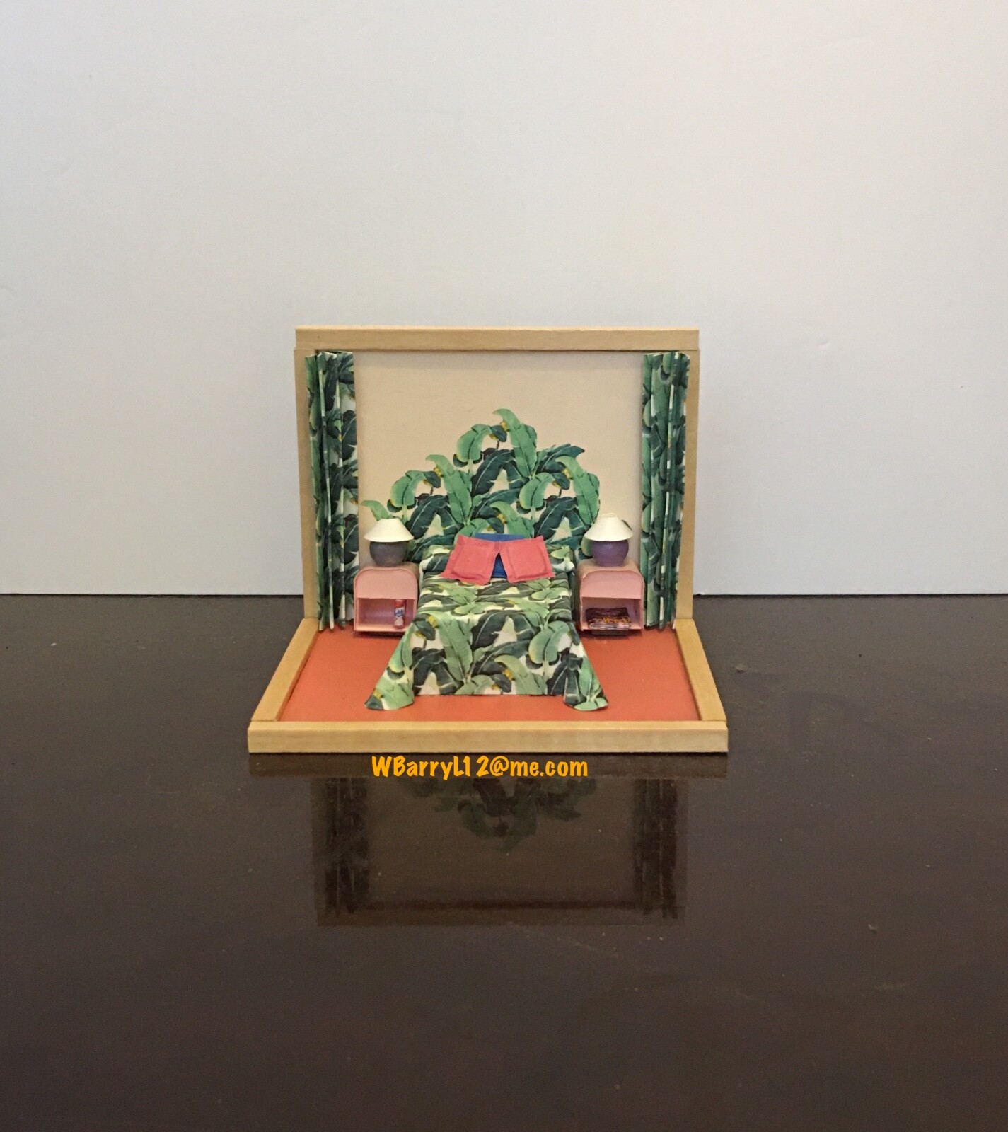 Golden Girls Inspired Hand-Crafted “Blanche’s Boudoir” Miniature Bedroom Set