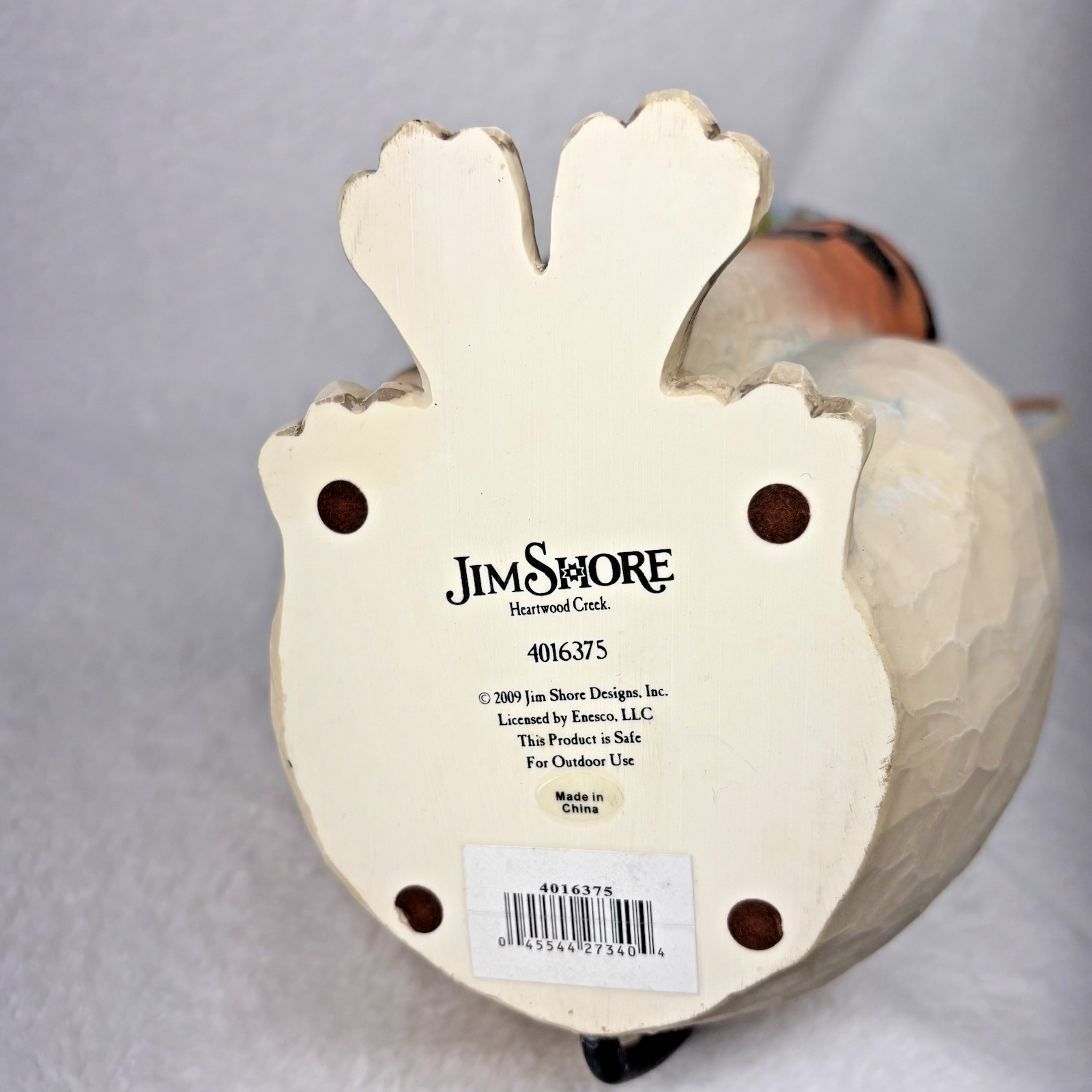 Jim Shore Checkered Cat Garden Sculpture Heartwood Creek 19″ Tall Statue 4016375