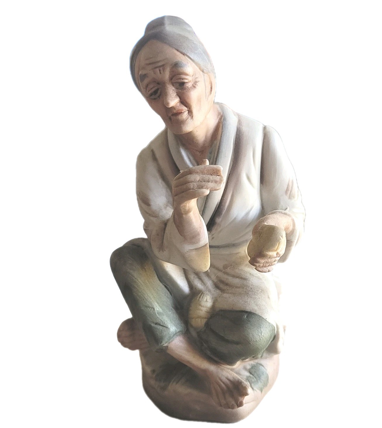 5.5 ” ARDCO FINE QUALITY FIGURINES OLD WOMAN DALLAS BISQUE PORCELAIN Japan #F7
