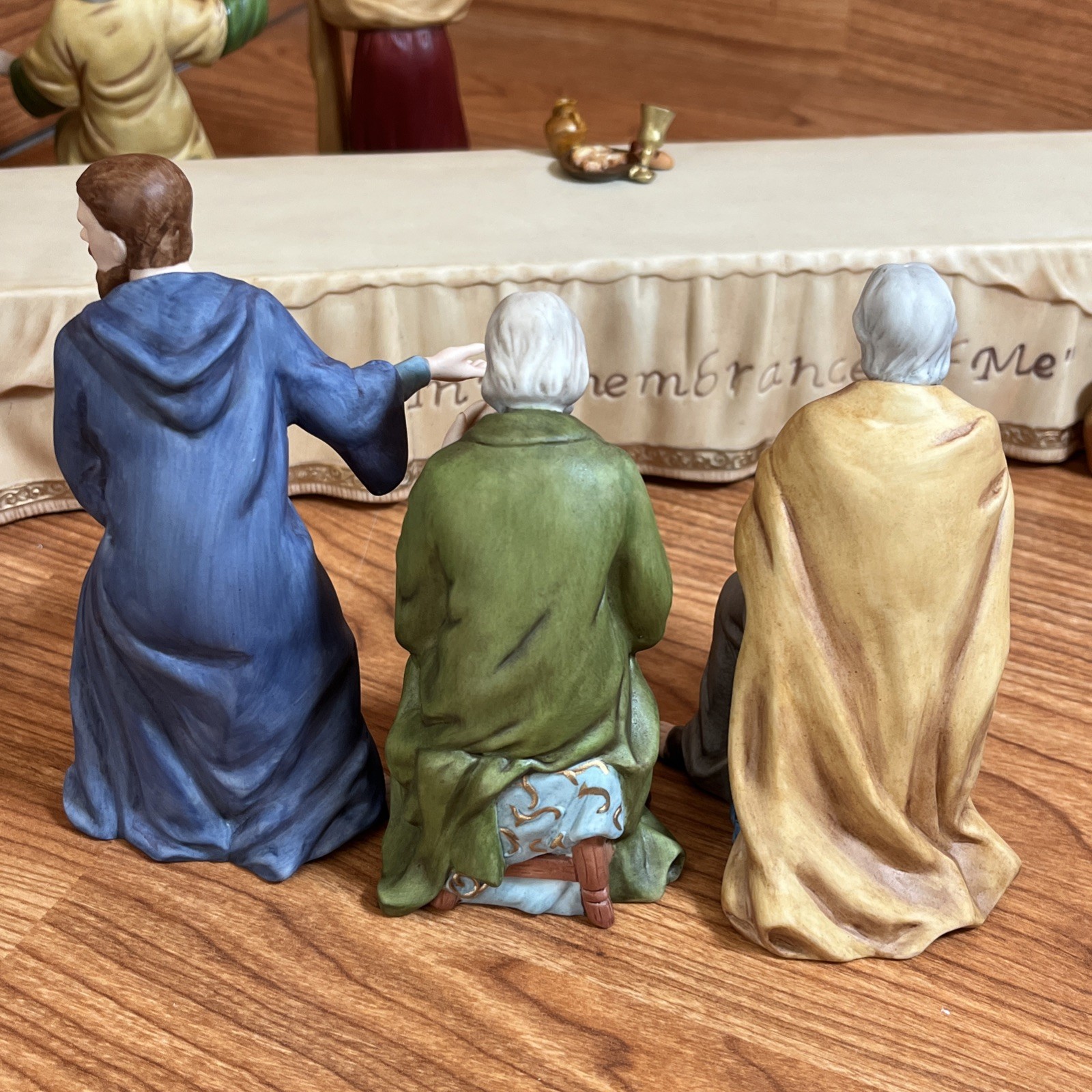 Hawthorne Village Thomas Kinkade Last Supper Porcelain Figurine Set Limited Edi…