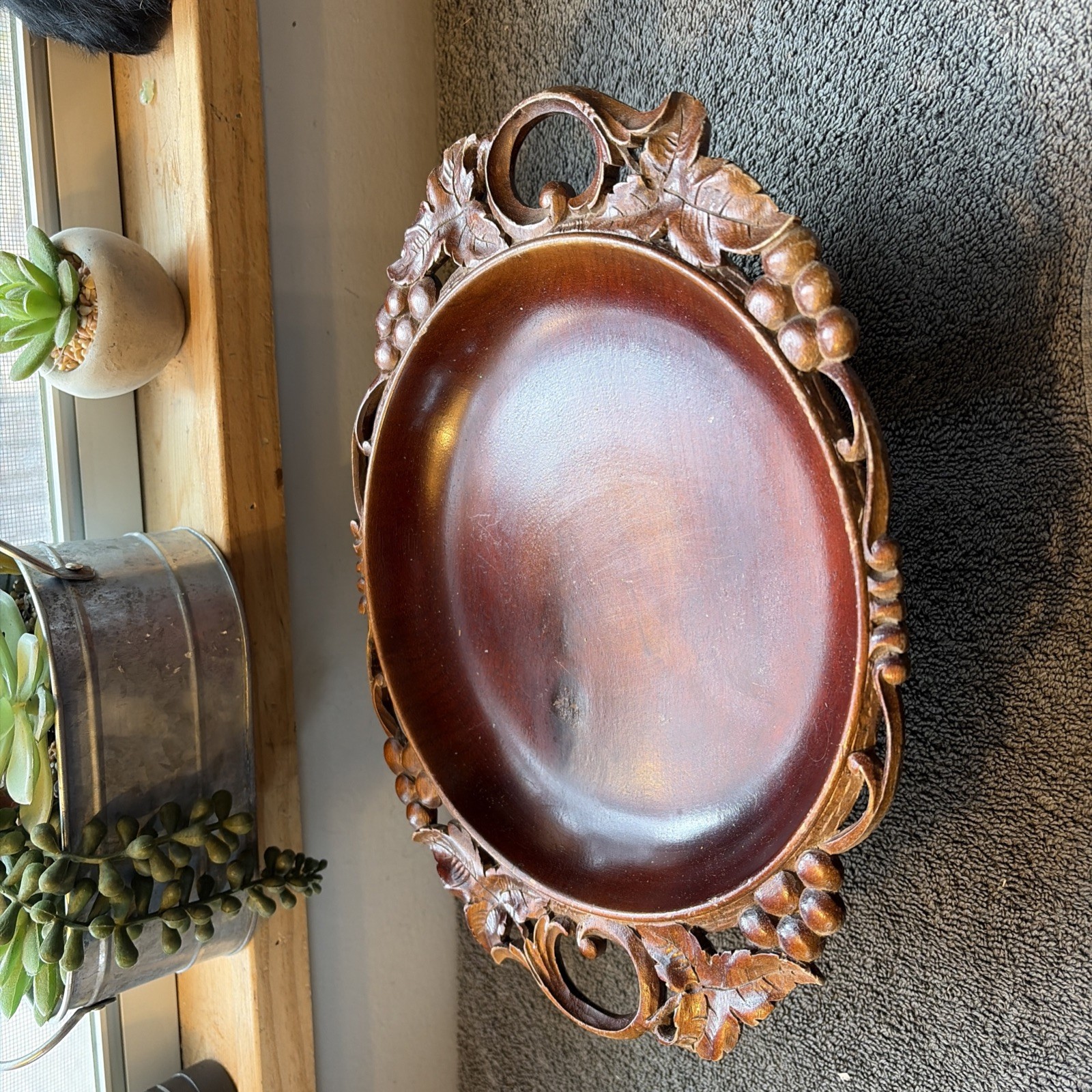 Hand Carved Musical Wooden Decor