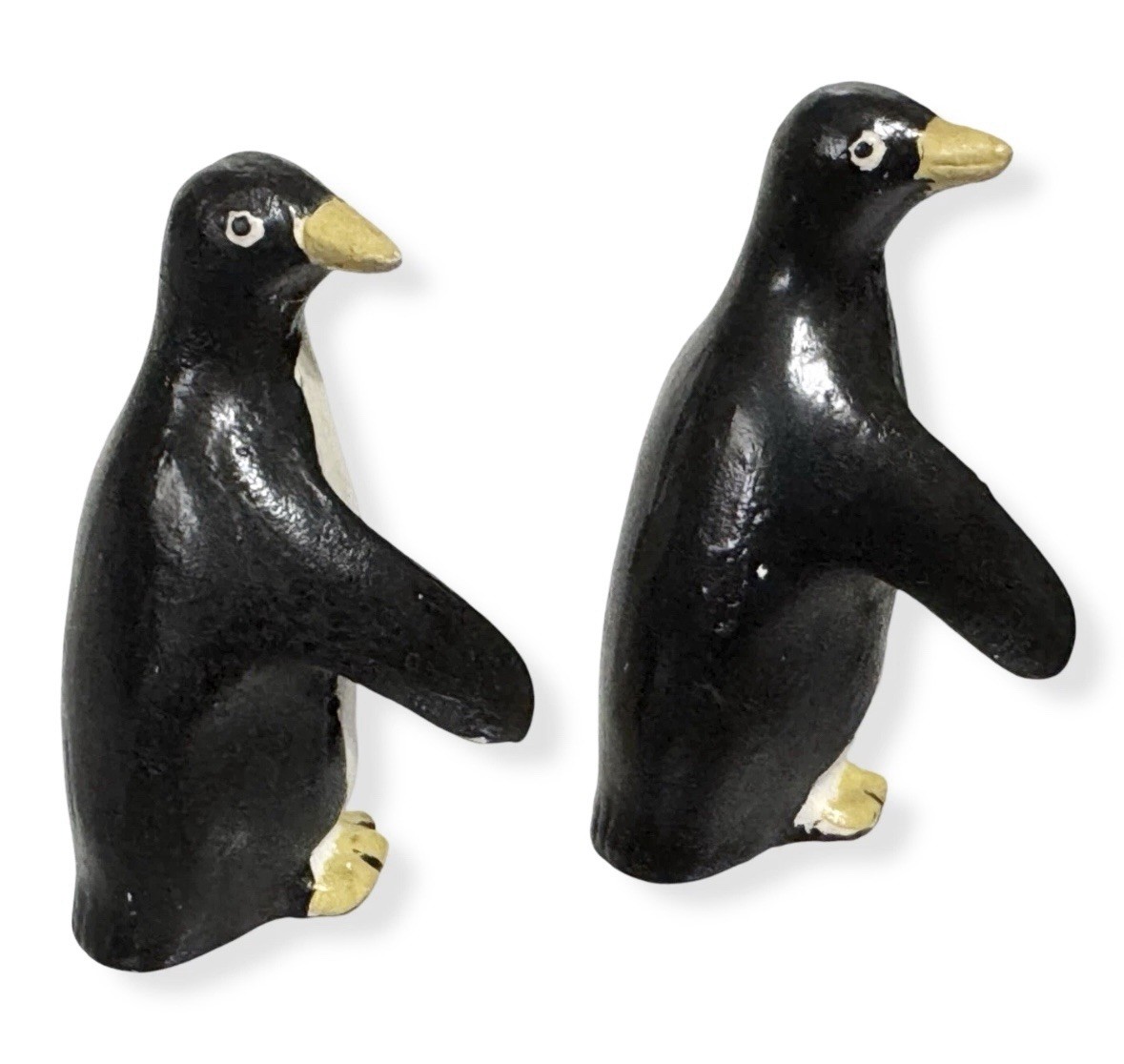 Penguin Bone China Figurines Lot 3.5in Hand-Painted Pair Set Vintage