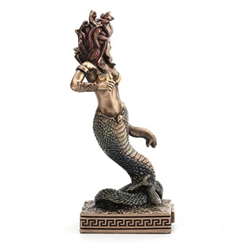 Hand-Painted Medusa Gorgon Miniature Figurine – Unique Home Decor Collectible