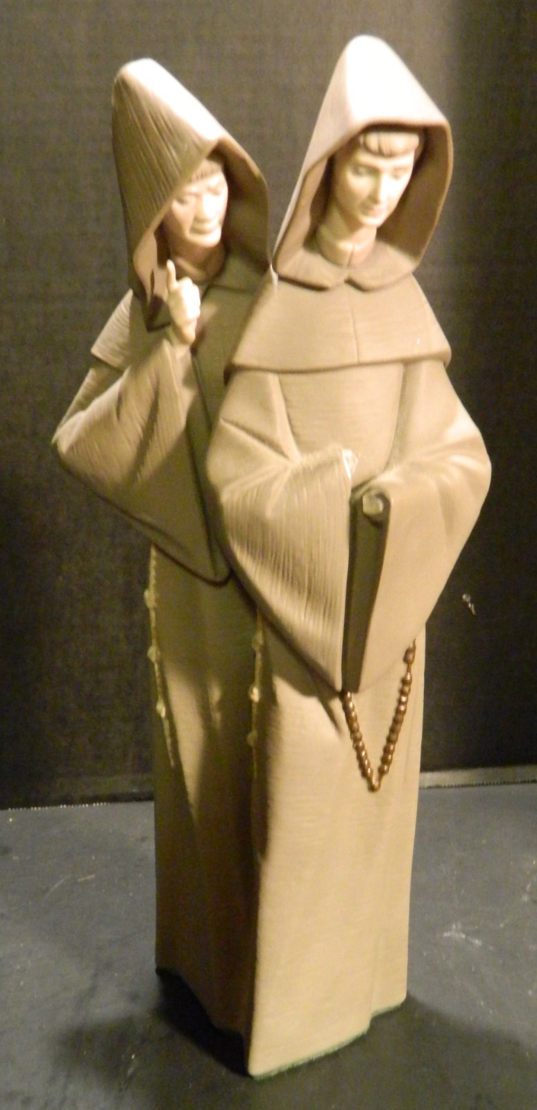Vintage Lladro Porcelain Figure Monks At Prayer #5502 Fair – Good Condition