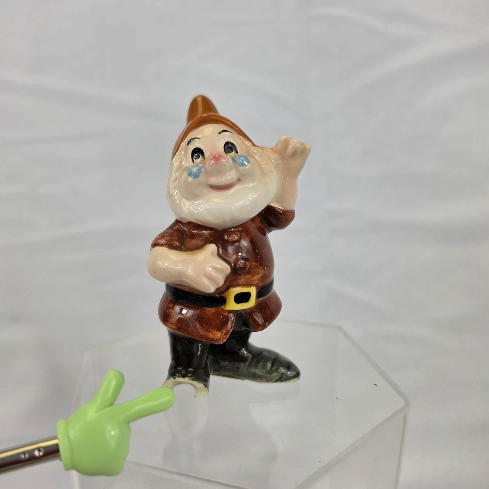 Vintage Snow White Seven Dwarfs Ceramic Figurine Set Japan Disney