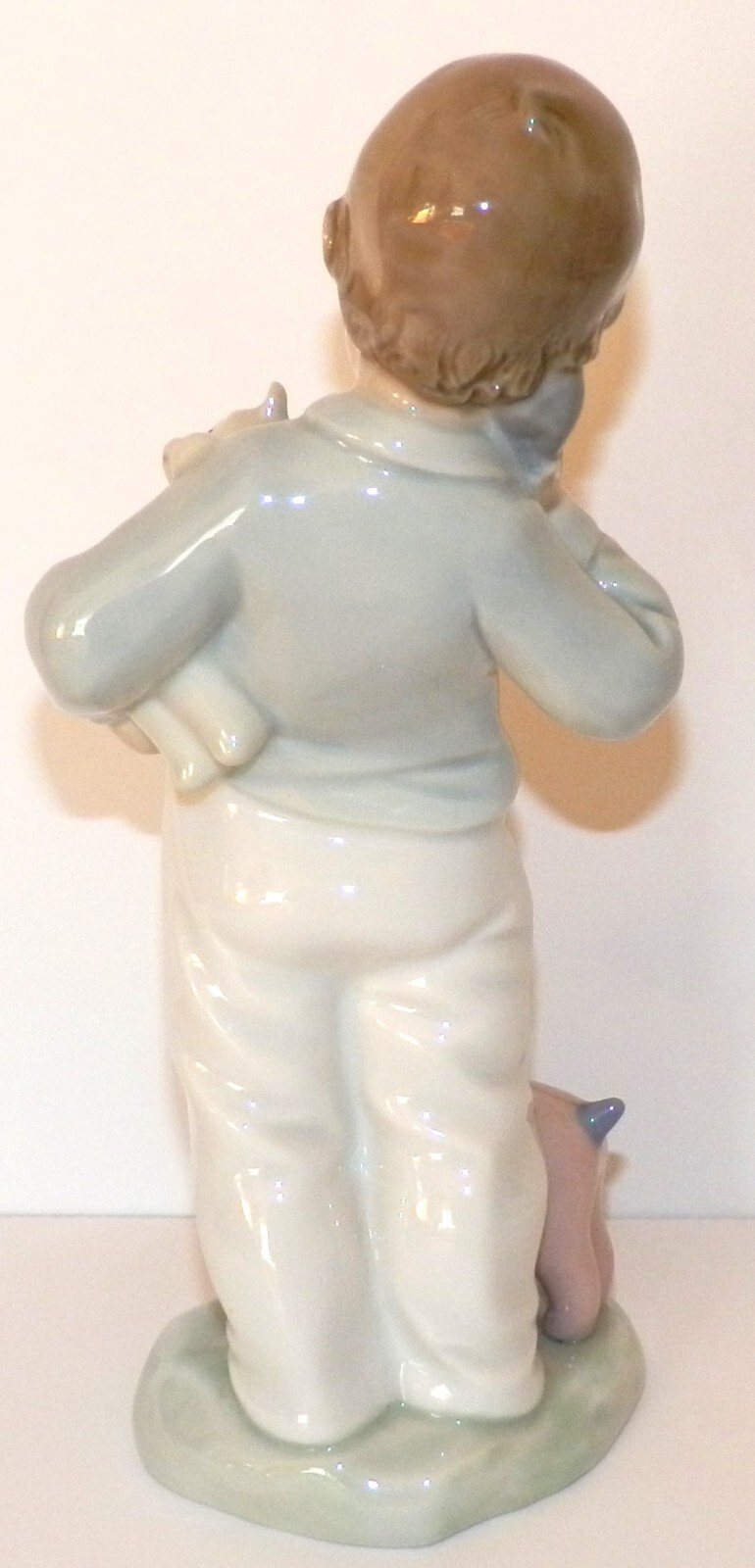 NAO LLADRO #1044 “Hello Mommy” Little Boy on Phone Glossy Figurine, 1987