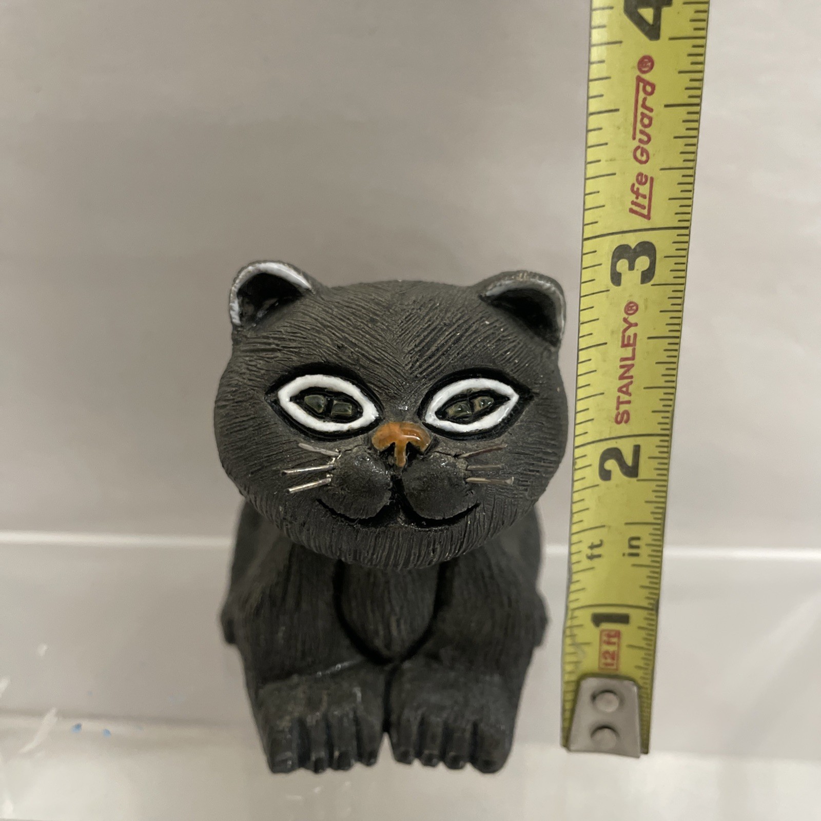 Javier Signed Artesania Rinconada 1971 Black Cat Wire Whiskers