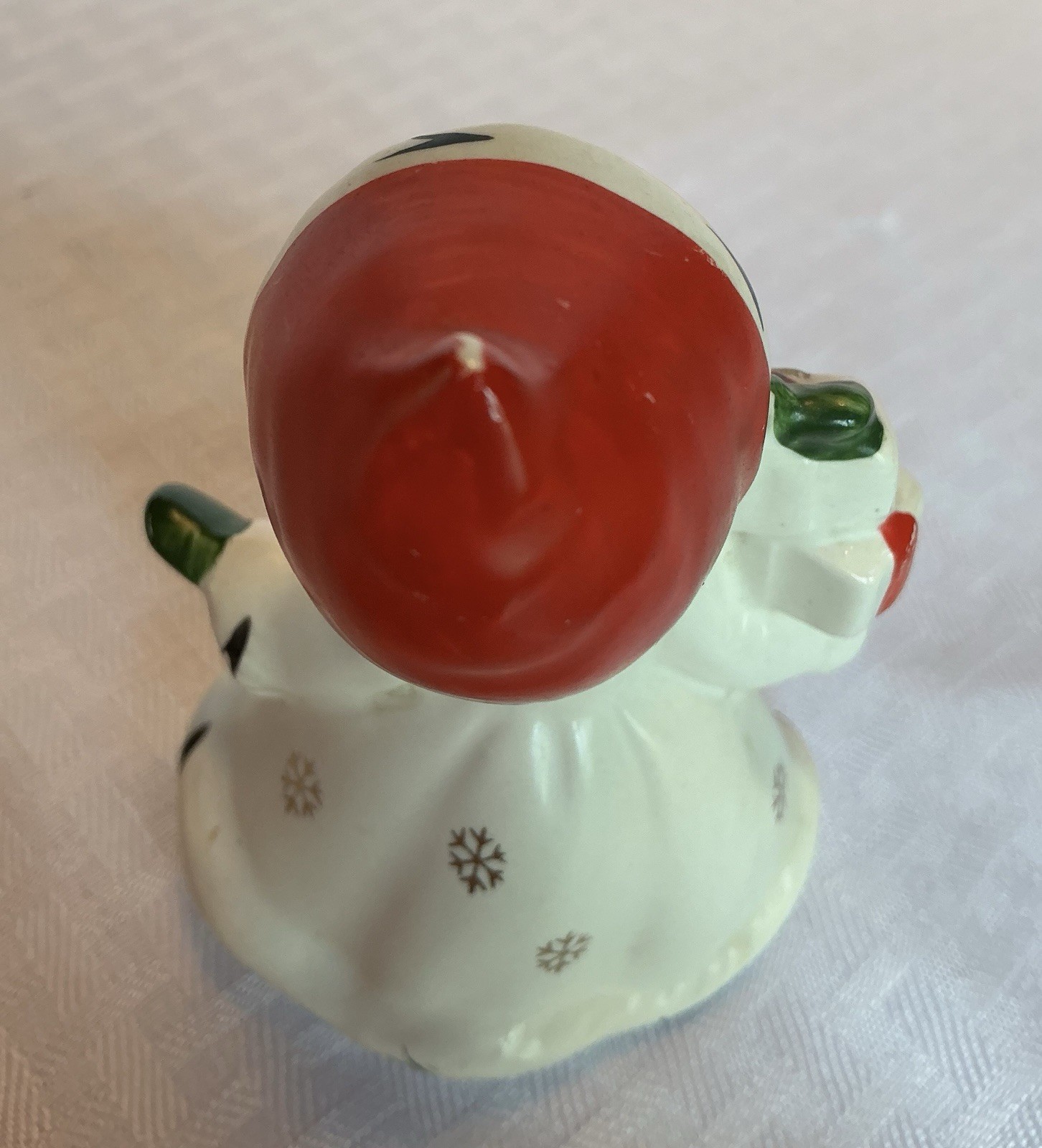 Vintage Napcoware Japan X-8387 Christmas Girl w/ Presents 3.75″ Figurine