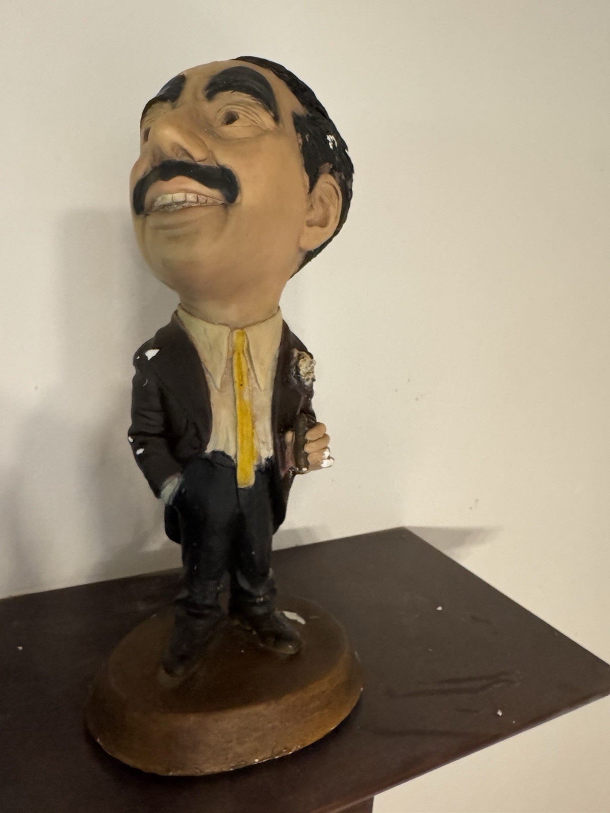 Vintage 1973 ESCO Groucho Marx Statue 16.5″ Chalkware Marx Brothers Figure